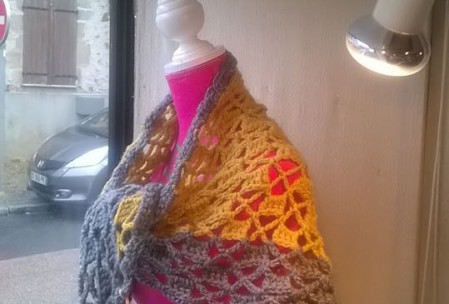 mil'morceaux couzeix chale au crochet