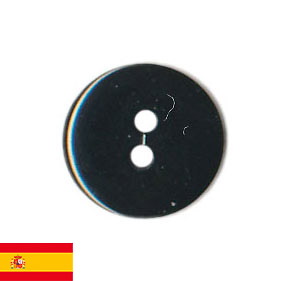 Bouton De Mercerie Ancien - Noir Granité - Diamètre 3,3cm - Occasion - Pour Couture