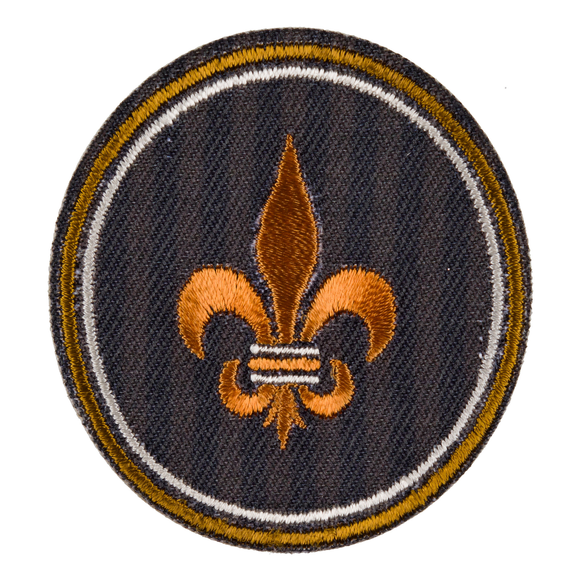 Ecusson Fleur De Lys De France. Blason Brodé En France Avec Dos Scratch