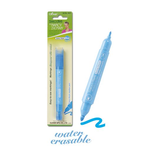 Crayon marqueur bleu effaçable à l'eau pointe extra fine Prym