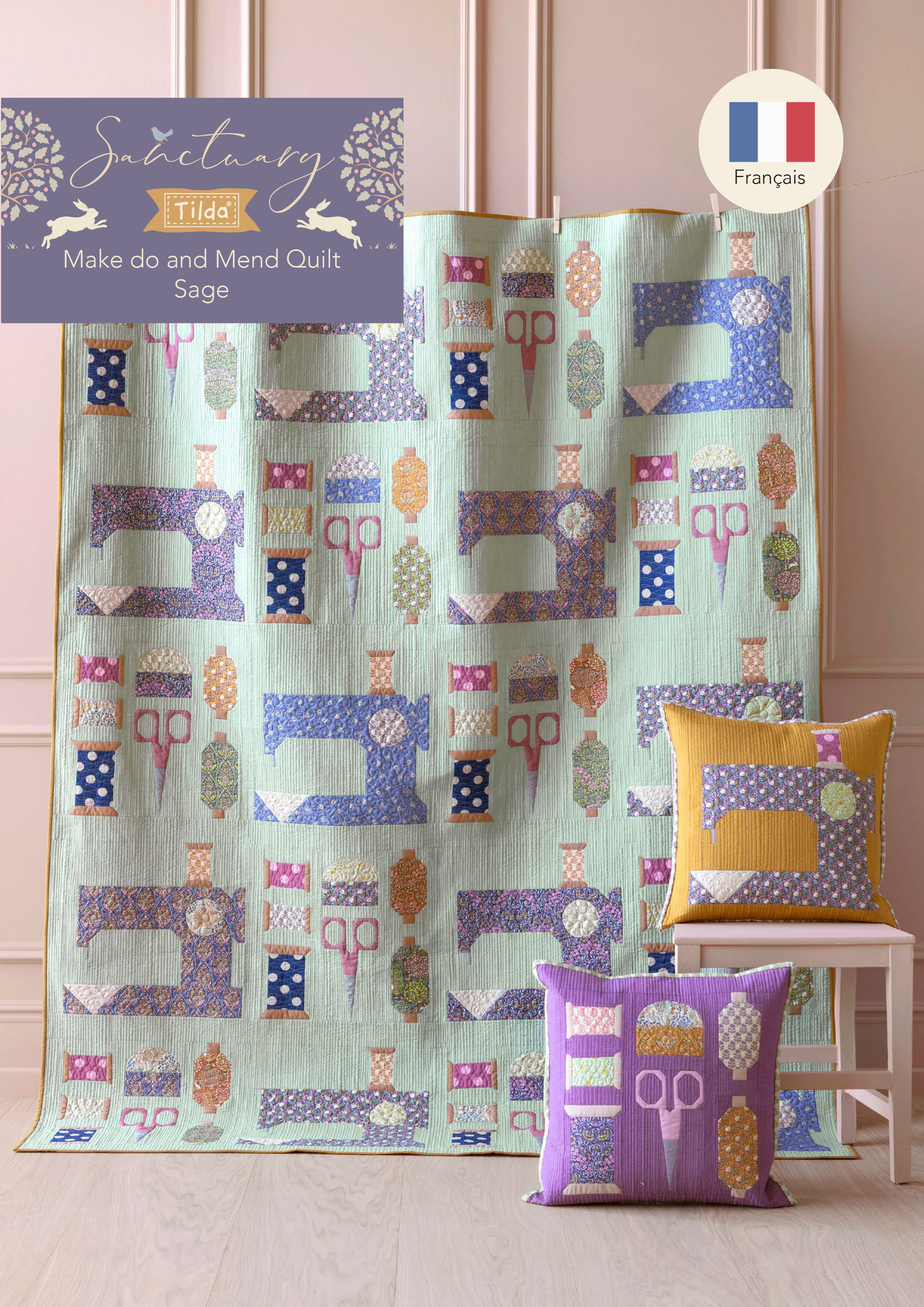 Modèle de patchwork Tilda gratuit à télécharger sur le site - 3B COM