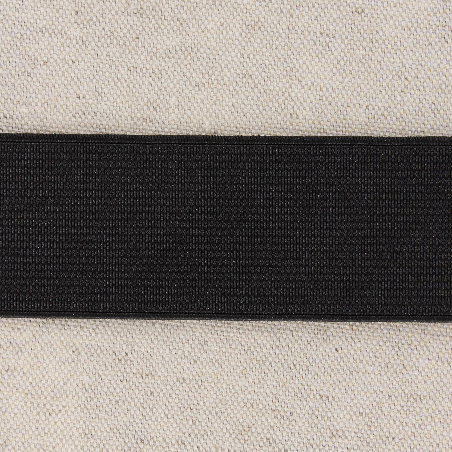 Ruban élastique Noir Côtelé - Largeur 15 Mm (1,5 Cm), Vendu Par 10 Mètres